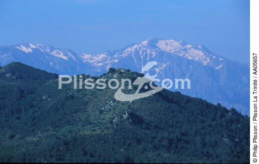 Montagnes en Corse. - © Philip Plisson / Plisson La Trinité / AA05657 - Photo Galleries - Aerial shot
