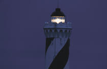 Le phare de Contis. © Philip Plisson / Plisson La Trinité / AA05807 - Photo Galleries - Contis Plage