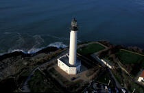 Le phare de la pointe St Martin à Biarritz. © Philip Plisson / Plisson La Trinité / AA05812 - Photo Galleries - Town [64]