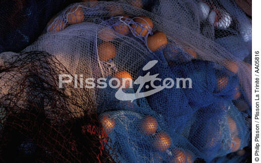 Filets de pêche. - © Philip Plisson / Plisson La Trinité / AA05816 - Nos reportages photos - Filet de pêche