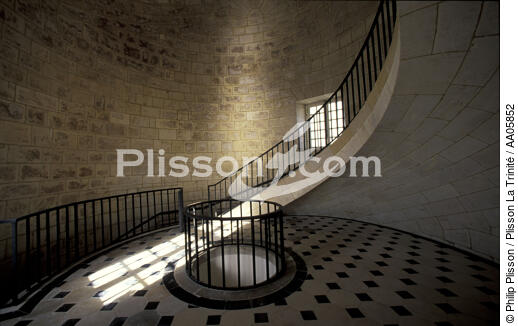 L'escalier de Cordouan. - © Philip Plisson / Plisson La Trinité / AA05852 - Photo Galleries - Details