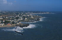 Bazt-sur-mer. © Philip Plisson / Plisson La Trinité / AA05958 - Nos reportages photos - Vue aérienne