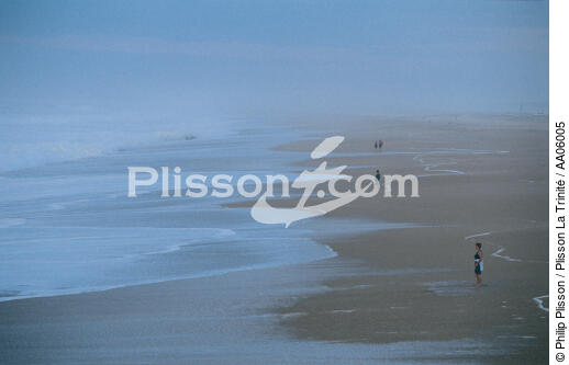 Bayonne, la plus grande plage d'Europe. - © Philip Plisson / Plisson La Trinité / AA06005 - Photo Galleries - Town [64]