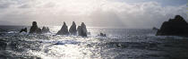Les dents de la mer, en Galice. © Philip Plisson / Plisson La Trinité / AA06093 - Nos reportages photos - Panoramique horizontal