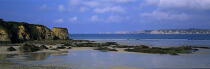 La plage de Dinan à marée basse. © Philip Plisson / Plisson La Trinité / AA06106 - Nos reportages photos - Panoramique horizontal