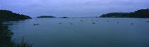 Le Trieux à marée haute. © Philip Plisson / Plisson La Trinité / AA06109 - Nos reportages photos - Ciel gris