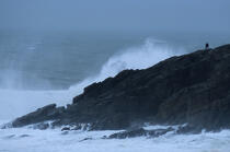 Tempête sur la côte. © Philip Plisson / Plisson La Trinité / AA06114 - Nos reportages photos - Percho [pointe du]