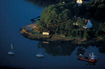 Petit matin sur la rivière de Crac'h. © Philip Plisson / Plisson La Trinité / AA06251 - Photo Galleries - River
