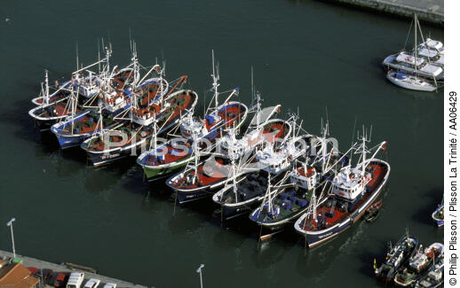 Bareaux de pêche dans le port de St Jean de Luz. - © Philip Plisson / Plisson La Trinité / AA06429 - Nos reportages photos - Aquitaine