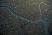La rivière du Lety près de Bénodet. © Philip Plisson / Plisson La Trinité / AA06433 - Photo Galleries - Small boat