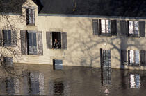 Innondation à Redon. © Philip Plisson / Plisson La Trinité / AA06568 - Photo Galleries - Redon