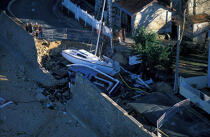 Dégats après la tempête de 1999 à Fouras. © Philip Plisson / Plisson La Trinité / AA06575 - Nos reportages photos - Fouras