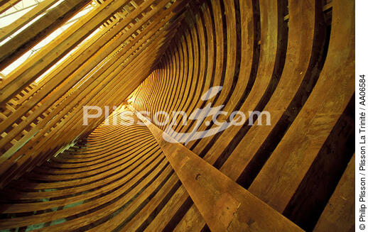 Début de la construction de l'Hermione. - © Philip Plisson / Plisson La Trinité / AA06584 - Photo Galleries - Frigate