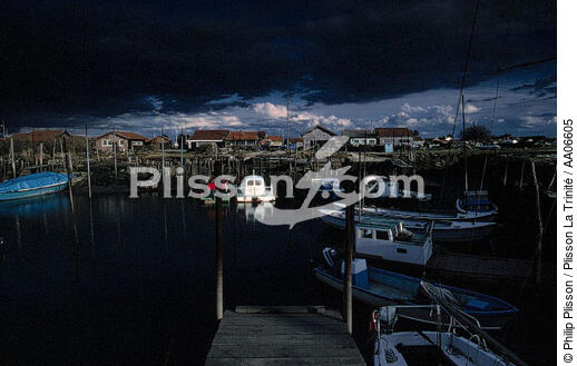Le port de la Teste de Buch. - © Philip Plisson / Plisson La Trinité / AA06605 - Photo Galleries - Town [33]