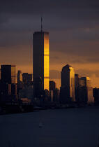 Couché de soleil sur Manhattan. © Philip Plisson / Plisson La Trinité / AA06607 - Photo Galleries - Town [New York]