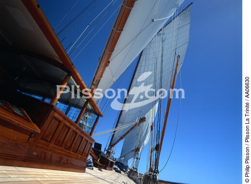 Sur le pont de shenandoah. - © Philip Plisson / Plisson La Trinité / AA06630 - Nos reportages photos - Grand voilier