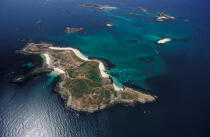 Penfret, l'une des îles des Glénan. © Philip Plisson / Plisson La Trinité / AA06706 - Photo Galleries - Archipelago
