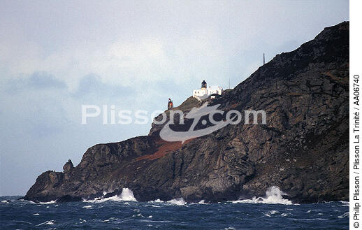 Mull of Kintyre en face des côtes irlandaises. - © Philip Plisson / Plisson La Trinité / AA06740 - Nos reportages photos - Phare [Eco]