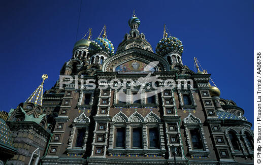 Eglise à Saint-Pétersbourg. - © Philip Plisson / Plisson La Trinité / AA06756 - Nos reportages photos - Eglise