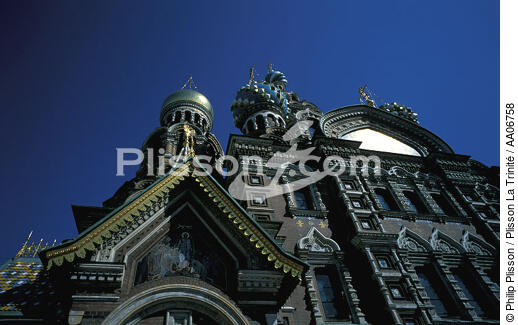 Eglise à Saint-Pétersbourg. - © Philip Plisson / Plisson La Trinité / AA06758 - Nos reportages photos - Eglise