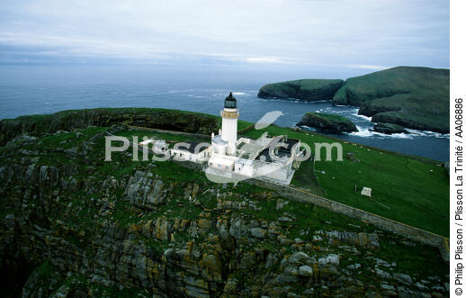 Le phare de Barra Head. - © Philip Plisson / Plisson La Trinité / AA06886 - Photo Galleries - Lighthouse [Scot]