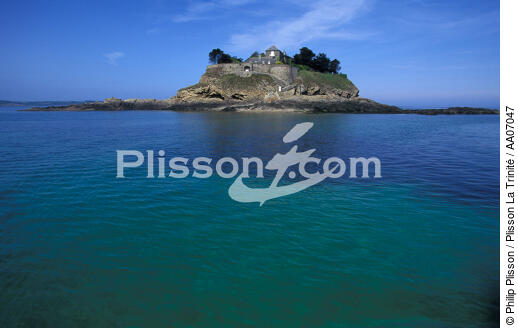 L'île du Guesclin près de Rothéneuf. - © Philip Plisson / Plisson La Trinité / AA07047 - Photo Galleries - Island [35]