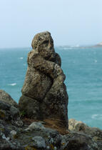 Sculpture à Rothéneuf. © Philip Plisson / Plisson La Trinité / AA07081 - Photo Galleries - Rock