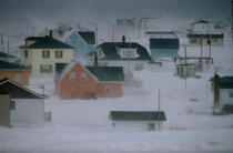 Tempête de neige sur les îles de la Madeleine. © Philip Plisson / Plisson La Trinité / AA07234 - Nos reportages photos - Québec [Province]