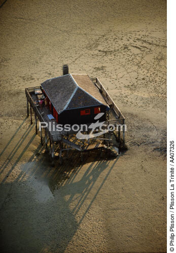 Habitation sur le bassin d'Arcachon. - © Philip Plisson / Plisson La Trinité / AA07326 - Nos reportages photos - Arcachon [Bassin d']