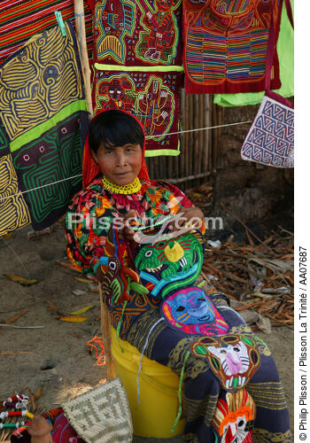 Portrait de femme panaméenne. - © Philip Plisson / Plisson La Trinité / AA07687 - Nos reportages photos - Portrait