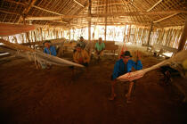 Les chefs de villages dans l'archipel des San-Blas. © Philip Plisson / Plisson La Trinité / AA07725 - Nos reportages photos - Ile [Panama]