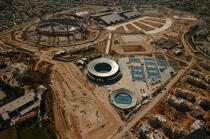 Stade en construction à Athènes. © Philip Plisson / Plisson La Trinité / AA07790 - Nos reportages photos - Stade
