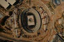 Stade en construction à Athènes. © Philip Plisson / Plisson La Trinité / AA07791 - Nos reportages photos - Ville [Grèce]