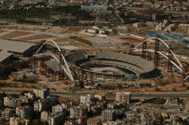 Stade en construction. © Philip Plisson / Plisson La Trinité / AA07859 - Photo Galleries - Greece