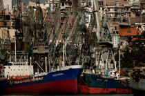 Bateaux dans le port d'Athènes. © Philip Plisson / Plisson La Trinité / AA07863 - Nos reportages photos - Port
