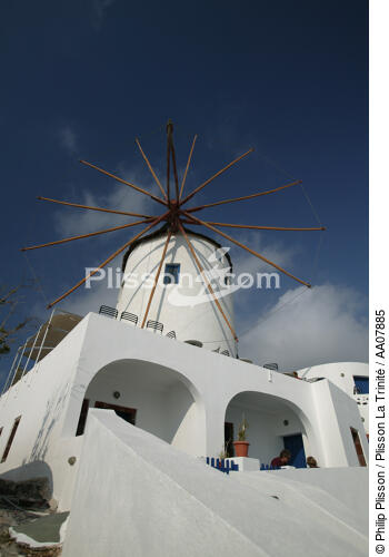 Santorin dans les Cyclades. - © Philip Plisson / Plisson La Trinité / AA07885 - Photo Galleries - Island [Greece]