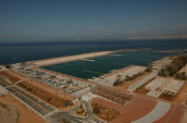 Base olympique pour les JO d'Athènes. © Philip Plisson / Plisson La Trinité / AA07889 - Nos reportages photos - Port