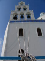 Santorin dans les Cyclades. © Philip Plisson / Plisson La Trinité / AA07895 - Nos reportages photos - Monument religieux