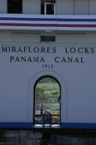 Ecluse sur le canal de Panama. © Philip Plisson / Plisson La Trinité / AA07917 - Photo Galleries - Panama Canal