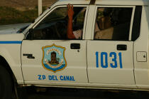 La police du canal à Colon. © Philip Plisson / Plisson La Trinité / AA07931 - Photo Galleries - Car