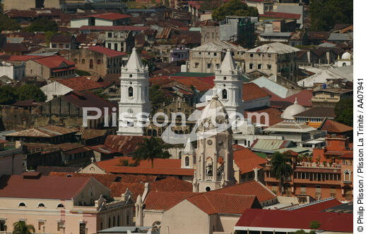 La vieille ville de Panama City. - © Philip Plisson / Plisson La Trinité / AA07941 - Nos reportages photos - Monument religieux