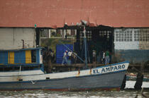 Dans le port de Panama City. © Philip Plisson / Plisson La Trinité / AA07953 - Nos reportages photos - Activité maritime