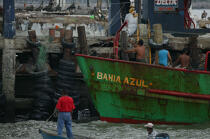 Dans le port de Panama City. © Philip Plisson / Plisson La Trinité / AA07960 - Nos reportages photos - Activité maritime