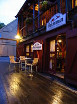 Terrasse de bar à Bergen © Philip Plisson / Plisson La Trinité / AA08099 - Nos reportages photos - Bergen