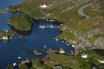 Iles proche de Bergen. © Philip Plisson / Plisson La Trinité / AA08158 - Nos reportages photos - Norvège