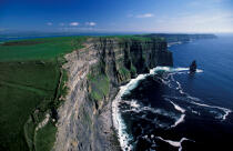 Les Cliffs of Moher. © Philip Plisson / Plisson La Trinité / AA08498 - Nos reportages photos - Irlande