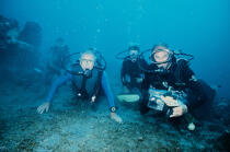 En plongé avec Albert Falco. © Philip Plisson / Plisson La Trinité / AA08511 - Photo Galleries - Foreign country