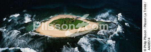 Le Banc de sable du Loup Garou au large des îlets du Robert. - © Philip Plisson / Plisson La Trinité / AA08514 - Nos reportages photos - Martinique [la]