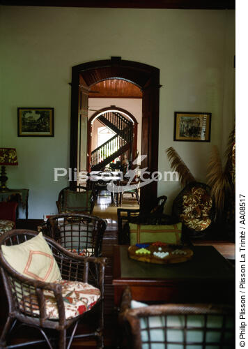 Intérieur de maison martiniquaise. - © Philip Plisson / Plisson La Trinité / AA08517 - Nos reportages photos - Cadrage