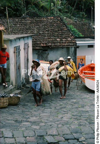 Retour de pêche à Grand Rivière. - © Philip Plisson / Plisson La Trinité / AA08524 - Nos reportages photos - Martinique [la]